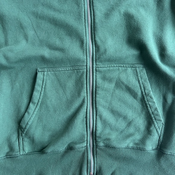 Men’s Roots Full Zip Green Hoodie Sz M - Picture 4 of 10